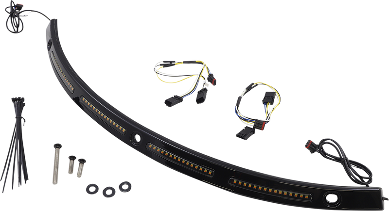 CUSTOM DYNAMICS Windshield Trim - Sequential Turn Signals - Black CD-WT2-SEQ-14-B