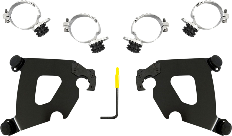 MEMPHIS SHADES Cafe Mounting Kit - Black - XL 2016-2022 - MEB2058 - PartsOutlet.com.au
