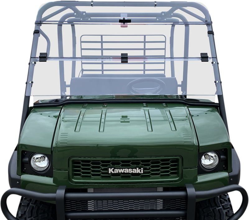 MOOSE UTILITY Full Folding Windshield - Deluxe - Kawasaki Mule '09-'22 - V000278-12200M - PartsOutlet.com.au
