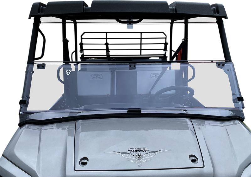 MOOSE UTILITY Full Folding Windshield - Deluxe - Kawasaki Mule '15-'22 - V000276-12200M - PartsOutlet.com.au