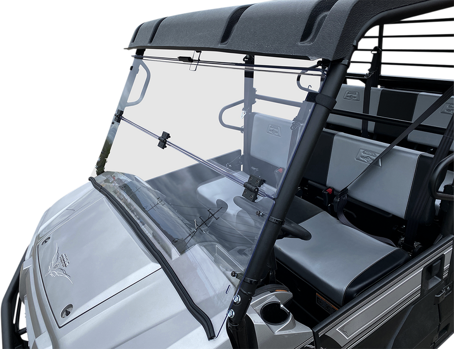 MOOSE UTILITY Full Folding Windshield - Deluxe - Kawasaki Mule '15-'22 - V000276-12200M