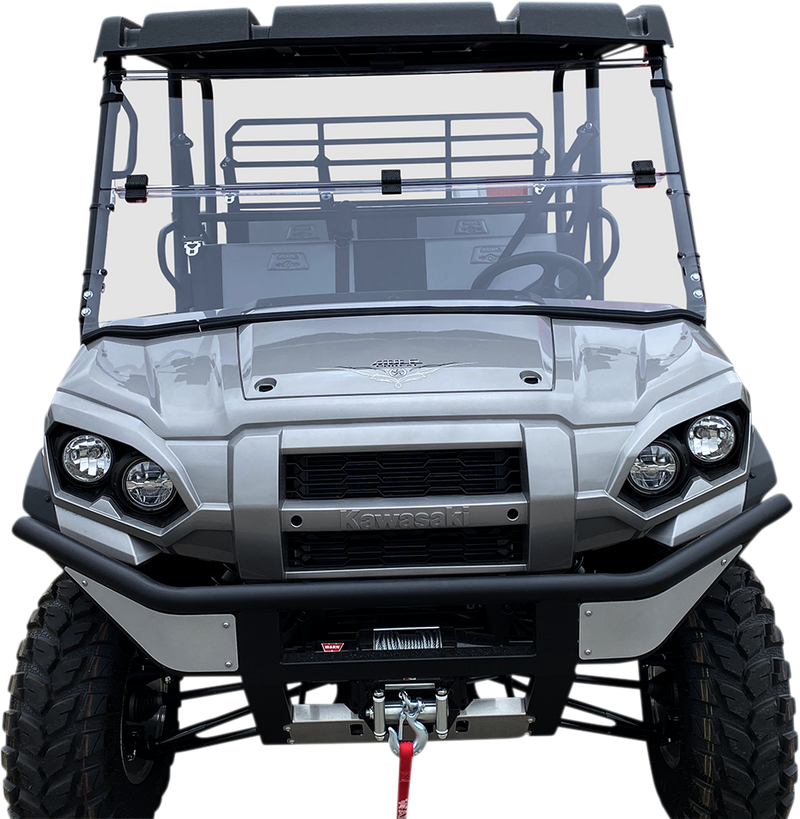 MOOSE UTILITY Full Folding Windshield - Deluxe - Kawasaki Mule '15-'22 - V000276-12200M - PartsOutlet.com.au