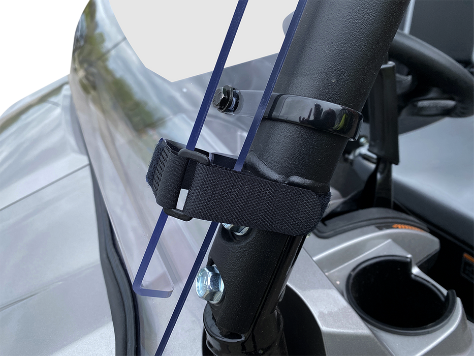 MOOSE UTILITY Full Folding Windshield - Deluxe - Kawasaki Mule '15-'22 - V000276-12200M