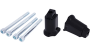 DRAG SPECIALTIES Passenger Floorboard Mount - Harley-Davidson 2018-2023 - Gloss Black P17-0415-BGB - PartsOutlet.com.au