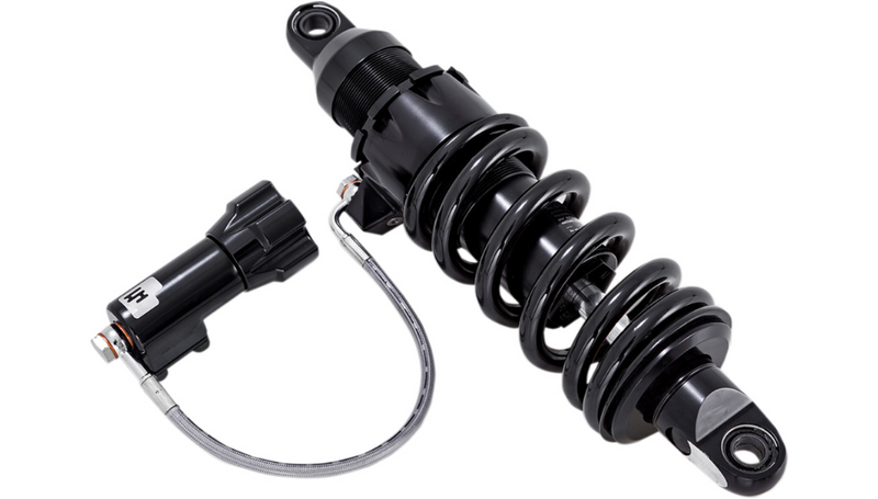PROGRESSIVE SUSPENSION 465 Series Shocks with Rap - Black - Harley-Davidson '18-'25 - Heavy-Duty - 13.5" - 465-5047B