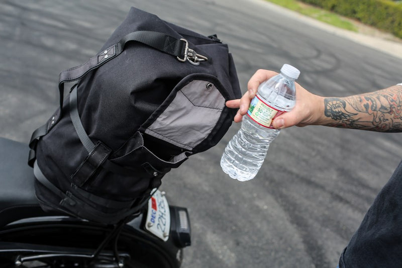 BURLY BRAND Sissy Bar Backpack - Black B15-1013B - PartsOutlet.com.au