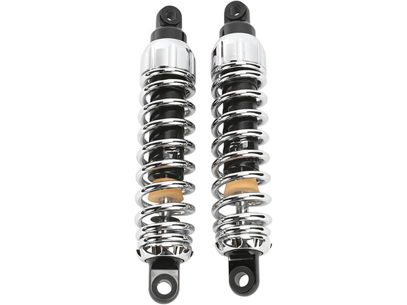 PROGRESSIVE SUSPENSION 444 Series Shock - Harley-Davidson Dyna '91-'17 - Chrome - Standard - 12.5" - 444-4038C