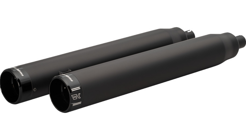 KHROME WERKS 4-1/2" War Hammer Mufflers - Indian Touring '14-'24 with saddlebags - Black - 202225
