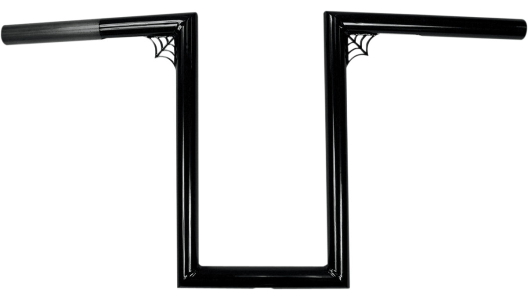 LA CHOPPERS 1" NARROW Z-BARS WEB 12" TALL BLACK UNIVERSAL - LA-7380-W12B