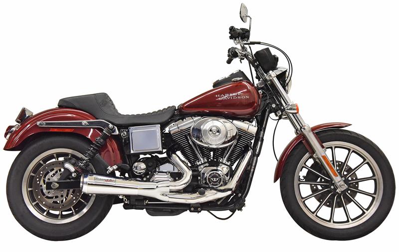 BASSANI XHAUST Ripper 2:1 Exhaust System - '91-'05 Dyna FXD - Chrome 1D5C - PartsOutlet.com.au