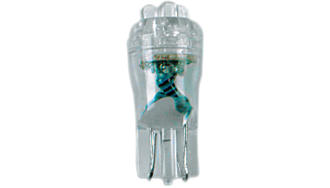 DRAG SPECIALTIES Mini Wedge LED Bulbs - White T10-4LEDW-HC
