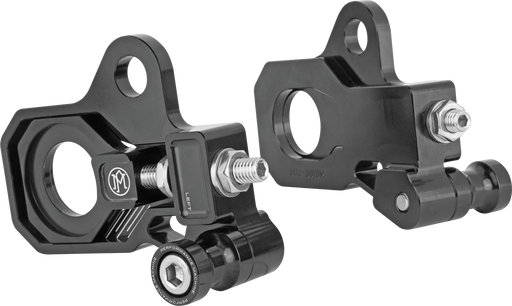 PERFORMANCE MACHINE (PM) Axle Adjuster Kit - Rear - Black 0117-0028M-B