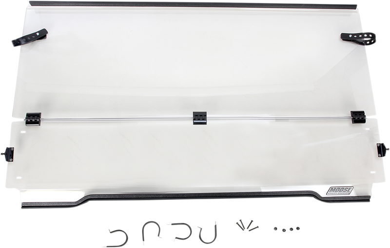 MOOSE UTILITY Full Folding Windshield - Kawaski Mule '09-'22 - LEMA100-0009 - PartsOutlet.com.au
