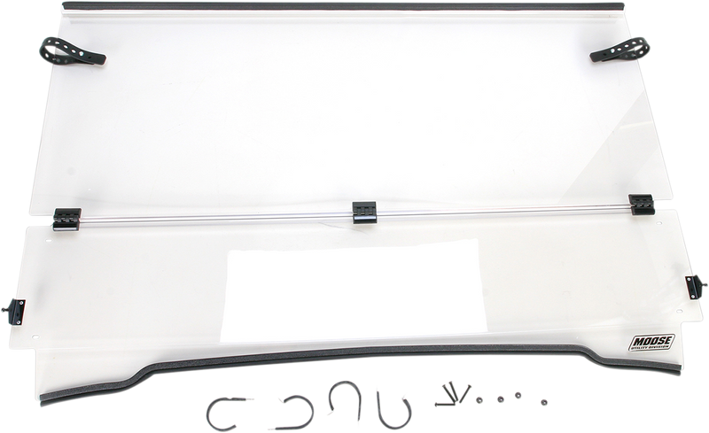 MOOSE UTILITY Full Folding Windshield - Kawasaki Mule '01-'08 - LEMA100-0008 - PartsOutlet.com.au