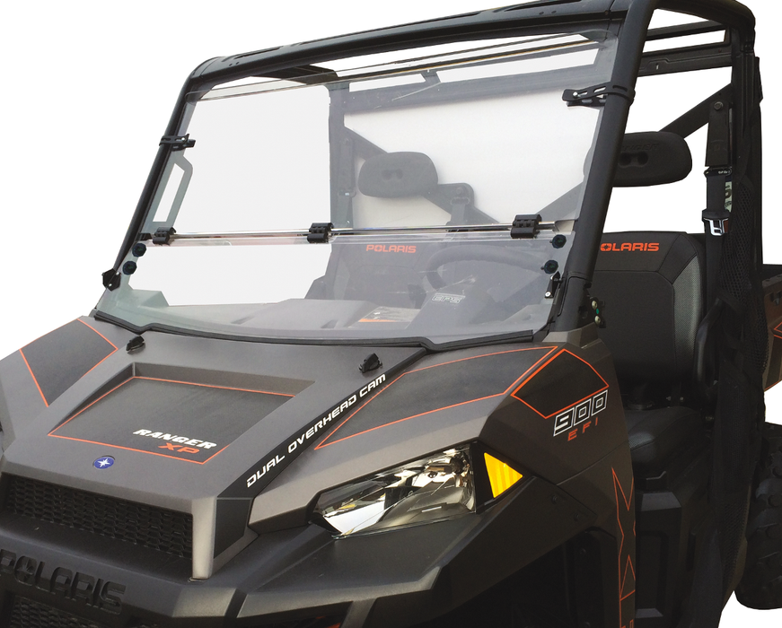 MOOSE UTILITY Full Folding Windshield - Hardcoated - Polaris '13-'19 - LEMA100-0040