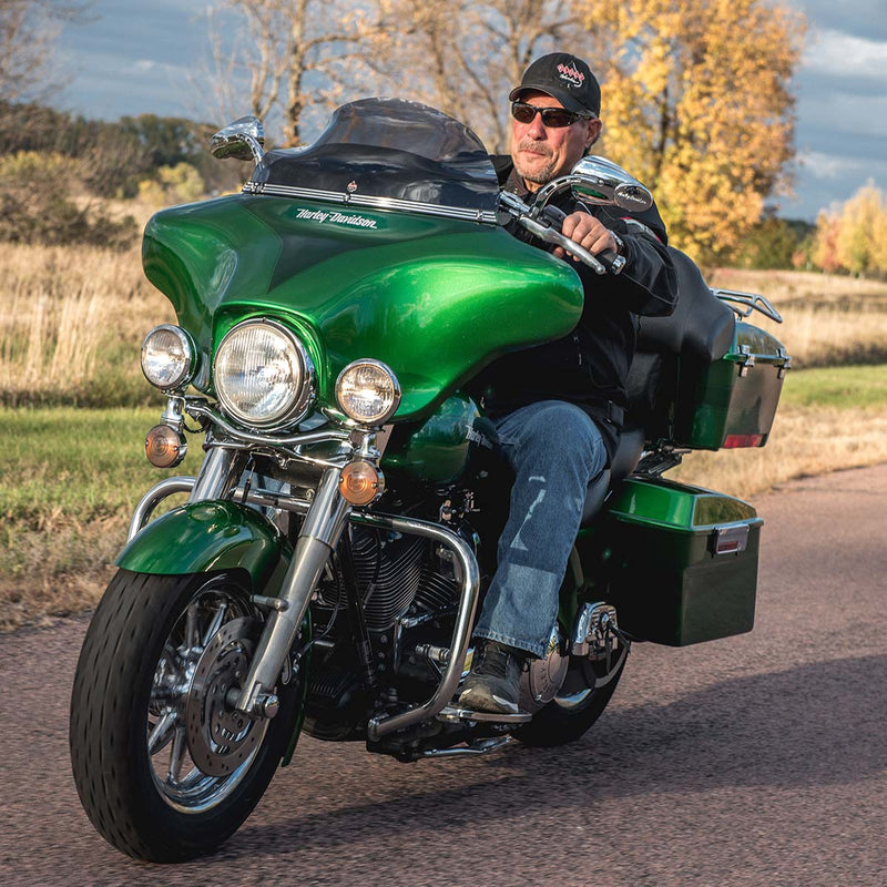 KLOCK WERKS Flare Windshield - 8-1/2" - Smoke - FLH '96-'13 - KWW-01-0210