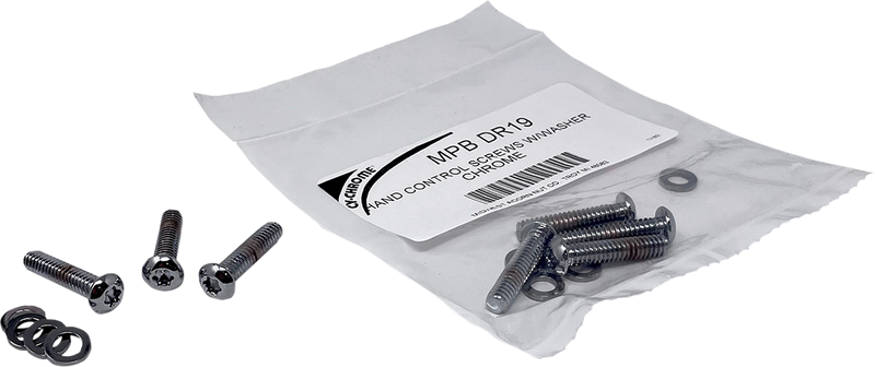 DRAG SPECIALTIES Screw Kit - Hand Control - Chrome MPBDR19 - PartsOutlet.com.au
