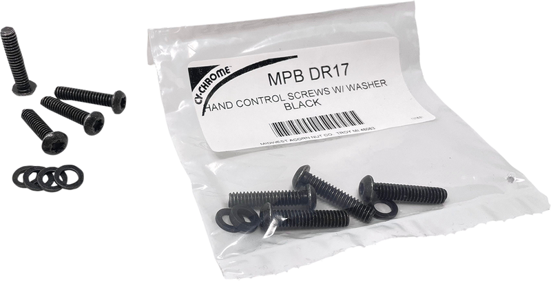 DRAG SPECIALTIES Screw Kit - Hand Control - Black MPBDR17 - PartsOutlet.com.au