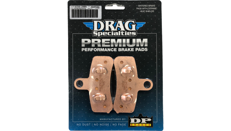 DRAG SPECIALTIES Sintered Brake Pads - Harley-Davidson 2008-2017 - HDP986 - PartsOutlet.com.au