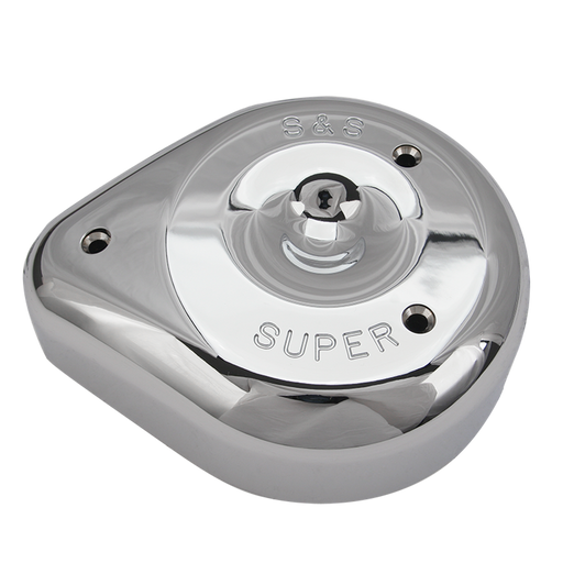 S&S CYCLE Teardrop Chrome Air Cleaner Cover For S&S® Super E & G Carbs and Some S&S® Air Cleaners For Stock Fuel Systems - 17-0378 - PartsOutlet.com.au