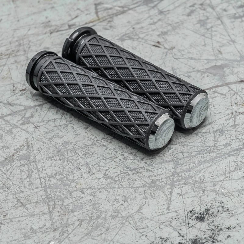 ARLEN NESS DIAMOND GRIPS, CHROME - CABLE - 500-005 - PartsOutlet.com.au