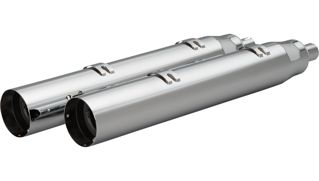 KHROME WERKS 4-1/2" War Hammer Mufflers - Indian Touring with saddlebags - Chrome 202220