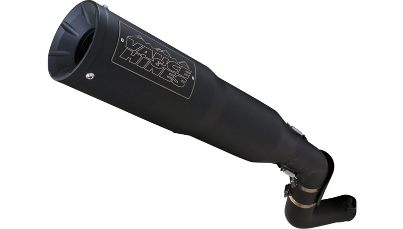 VANCE & HINES Adventure Hi-Output 450 Slip-On Muffler - Black - Stainless Steel - Pan America 2021-2023 - 46533 - PartsOutlet.com.au