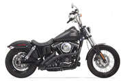 BASSANI XHAUST Sweeper Exhaust - 86+ Softail & 06+ Dyna - Black/Black 1SD2FBB - PartsOutlet.com.au