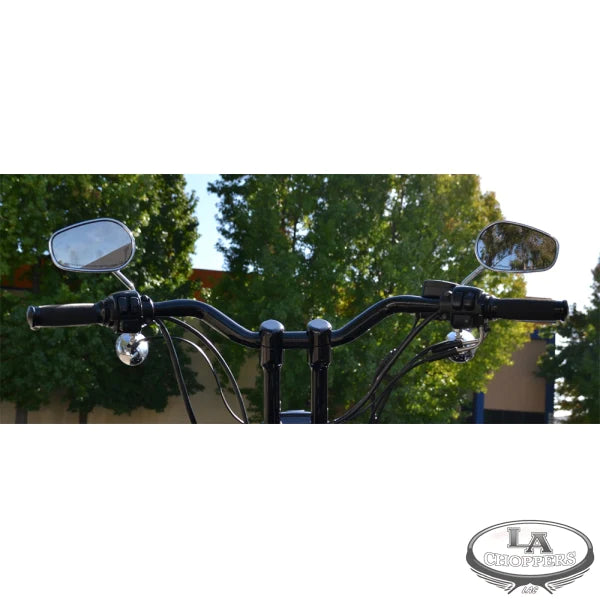 LA CHOPPERS 1 1/4" DIAMETER HEFTY SUPER BAR BLACK UNIVERSAL - LA-7312-09B