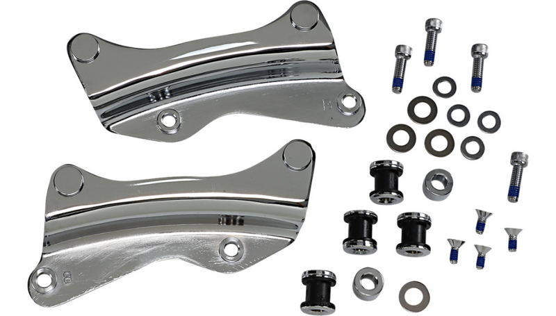 DRAG SPECIALTIES Backrest Docking Kit - '14-23 FLH -Chrome C77-0104C - PartsOutlet.com.au
