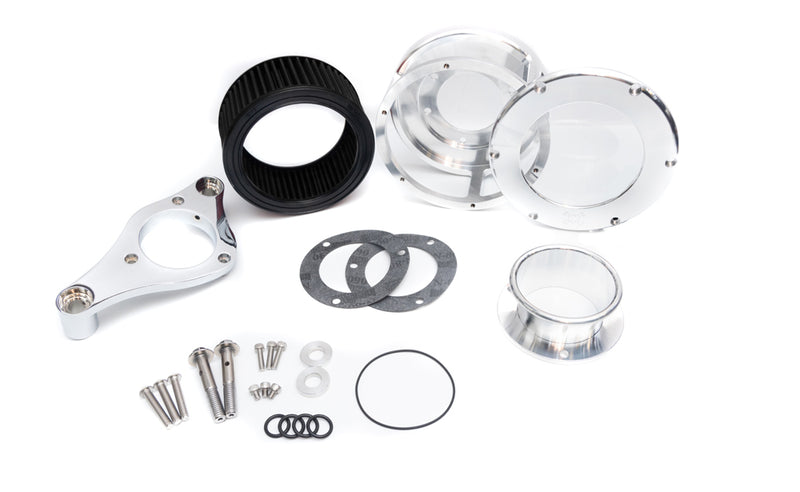 FEULING OIL PUMP CORP. Air Cleaner - BA Series - Raw - Clear Cover - Black - Harley-Davidson 2017-2022 - M8 5532 - PartsOutlet.com.au