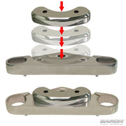 BARON Handlebar Adapter - Honda VTX '04-'09 - Bolt-On BA-7361-00 - PartsOutlet.com.au