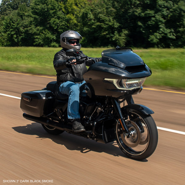 MEMPHIS SHADES Spoiler Windshield - 2" - Dark Black Smoke - FLTR '24-'25 - MEP88010