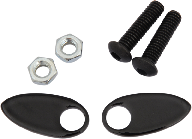 CYCLE VISIONS Rear Turn Signal Cover Plate - Black CV-4813B - PartsOutlet.com.au