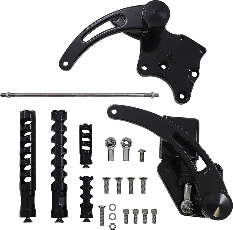 ACCUTRONIX Forward Control - Black - Slotted FC106-SSAKB