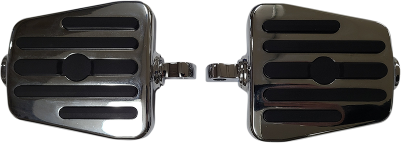 RIVCO PRODUCTS Mini Floorboards - Male Mount - Chrome MV132