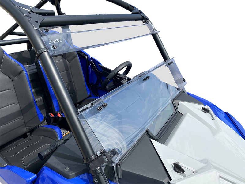 MOOSE UTILITY Full Folding Windshield - Deluxe - Polaris RZR Trail '21-'22 - V000291-12200M - PartsOutlet.com.au