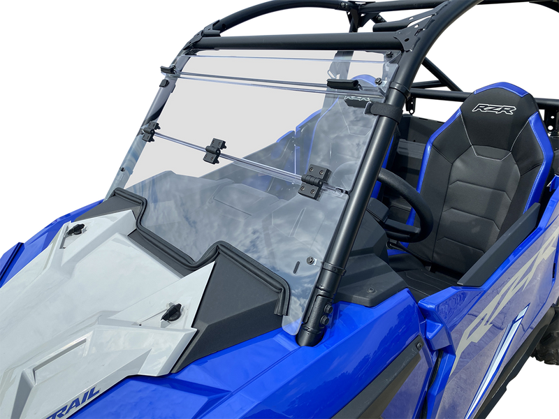 MOOSE UTILITY Full Folding Windshield - Deluxe - Polaris RZR Trail '21-'22 - V000291-12200M - PartsOutlet.com.au
