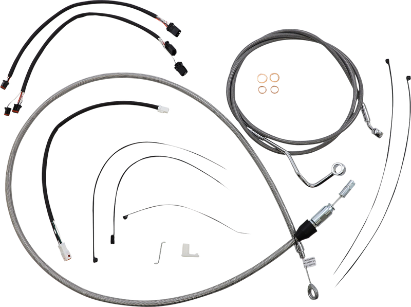 MAGNUM SHIELDING XR Handlebar Installation Kit 12"-14" - FLTR '21-'23 - Stainless Steel/Chrome 5891141