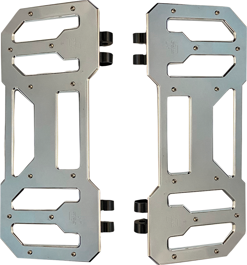 PRO-ONE PERF.MFG. Pro Board V1 Floorboards - Chrome 500770
