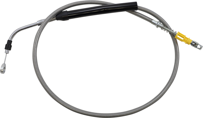 LA CHOPPERS Clutch Cable - 12" - 14" Ape Hanger Handlebars - Stainless Steel - FLH '21-'22 - LA-8056C13