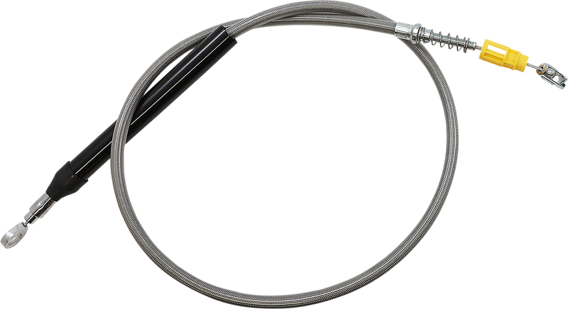 LA CHOPPERS Clutch Cable - Quick Connect - 15" - 17" Ape Hanger Handlebars - Stainless Steel - Softail '18-'21 - LA-8155C16