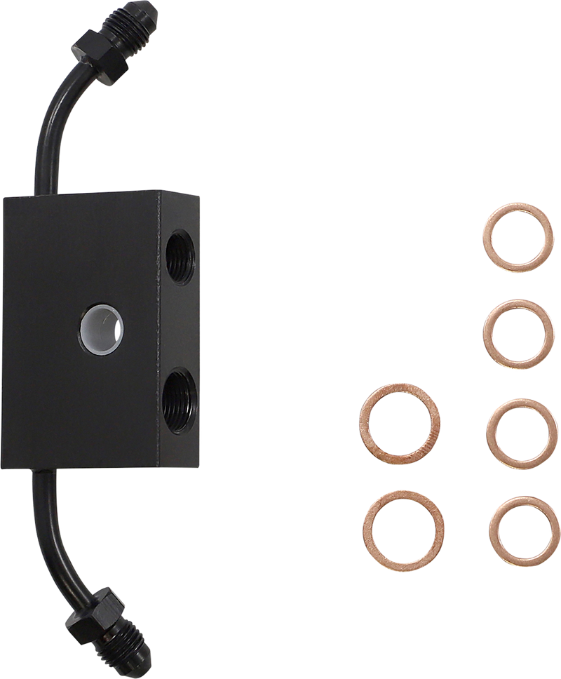 LA CHOPPERS Handlebar Cable/Brake Line Kit - Quick Connect - 15" - 17" Ape Hanger Handlebars - Midnight - Softail '18-'22 - LA-8157KT-16M