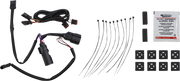 CUSTOM DYNAMICS Latch Light - Saddlebag - Dual Color - Red - Chrome CD-SBL-DC4-RC