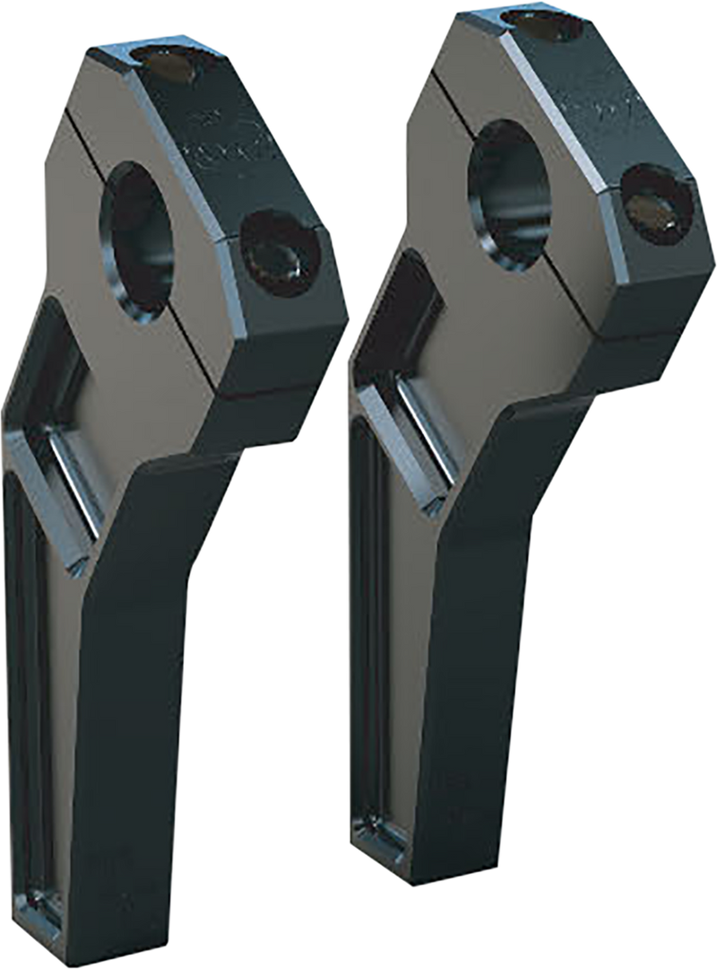 TODD'S CYCLE Risers - Pullback - 1-1/8" Clamping - 6" Rise - Black TD-R22-06B