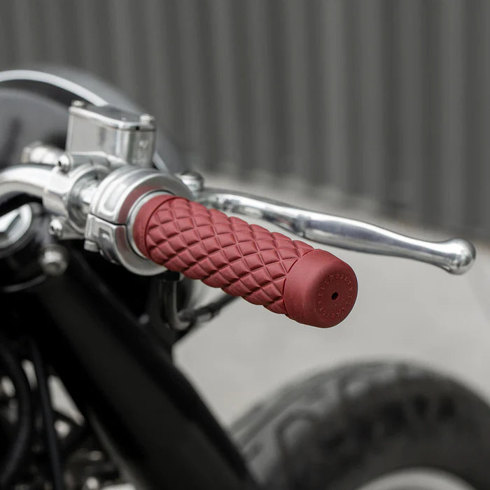 BILTWELL Grips - Torker - 1" - Oxblood 6705-0301