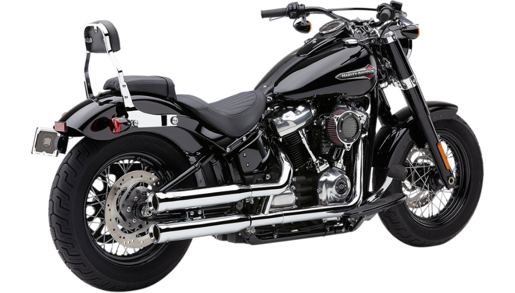 COBRA Neighbor Hater Mufflers for Softail - '18-'22 - Chrome 6047 - PartsOutlet.com.au