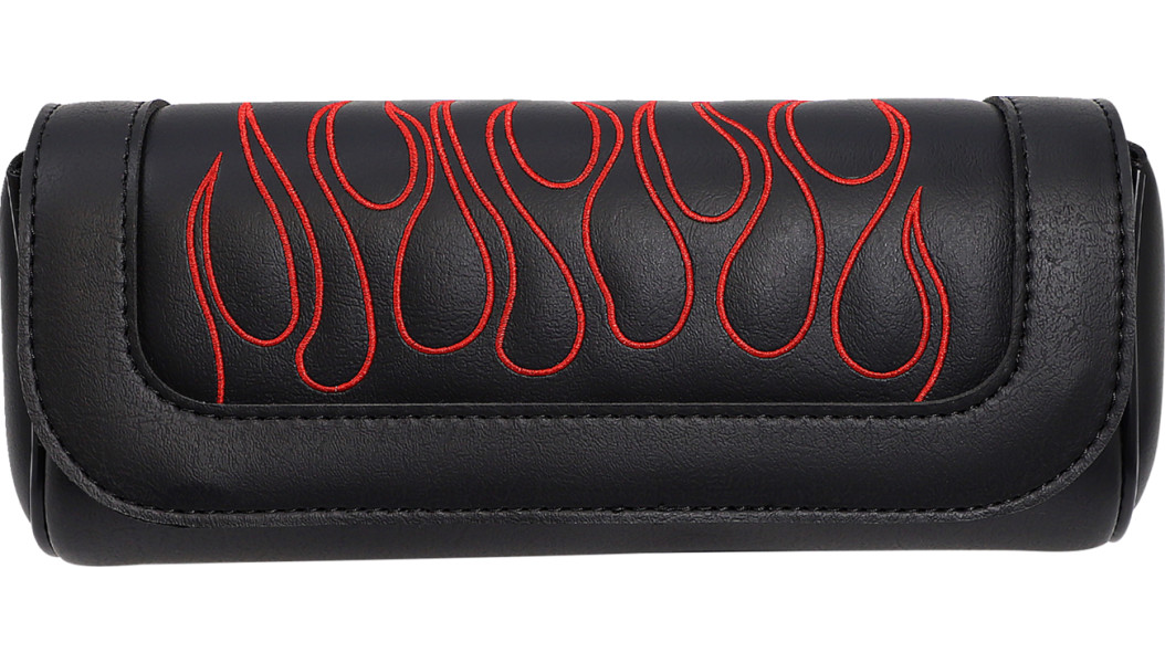 SADDLEMEN Highwayman Tattoo Tool Pouch - Flame - Red X021-05-0032 - PartsOutlet.com.au