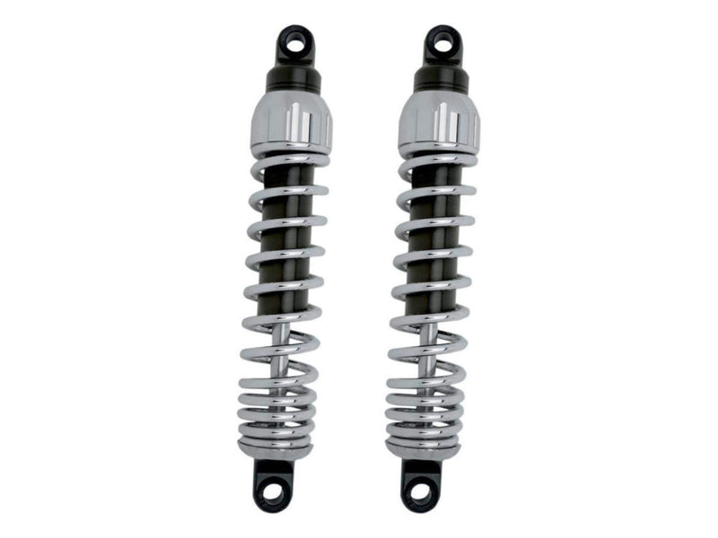 PROGRESSIVE SUSPENSION 444 Series Shock - Chrome - Harley-Davidson Dyna '91-'17 - Heavy-Duty - 12" - 444-4044C