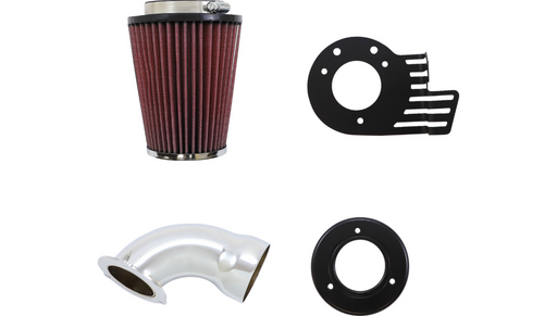 COBRA Cone Air Filter - Chrome/Chrome - '08-'16 FL 606-0100-06 - PartsOutlet.com.au